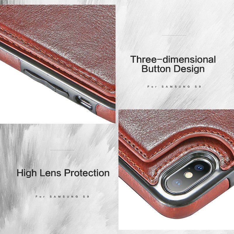 Apple iPhone Leather Phone Case with Cardholder image 8