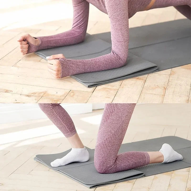 Foldable Eco-Friendly TPE Yoga Mat – Double-Sided Non-Slip Travel Mat for Yoga, Pilates & Floor Workouts image 4