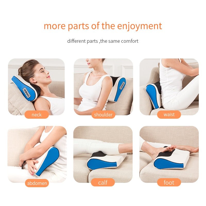 Electric Infrared Neck, Shoulder, Back and Body Heating Massage Pillow image 20