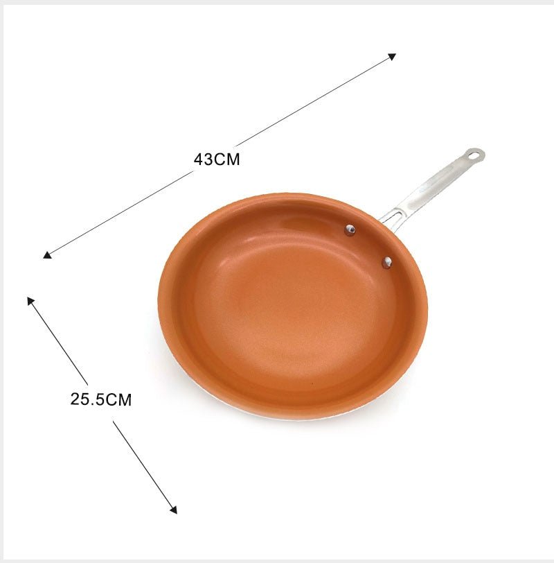 Non-stick Copper Frying Pan with Ceramic Coating - 8 inches round image