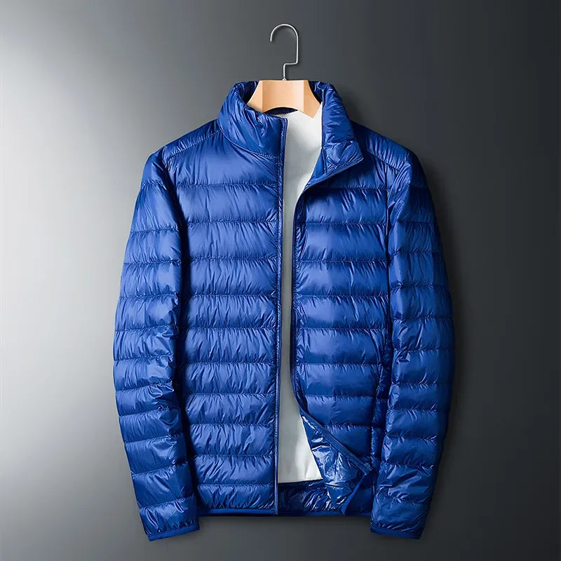 Ultra-Light Waterproof White Duck Down Jacket for Men | Casual & Portable Outdoor Winter Coat image 20