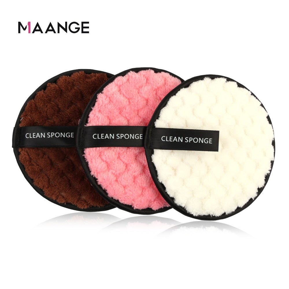 Facial Cleansing Microfiber Cloth Pads | Cotton Facial Makeup Remover Puff image 1