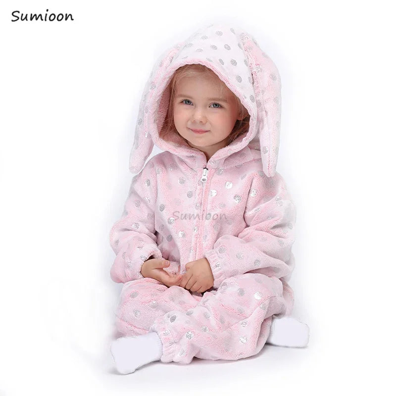 Kigurumi Children‚Äôs Animal Pajamas | Unicorn, Panda, Cat Winter Flannel Pajamas image 4