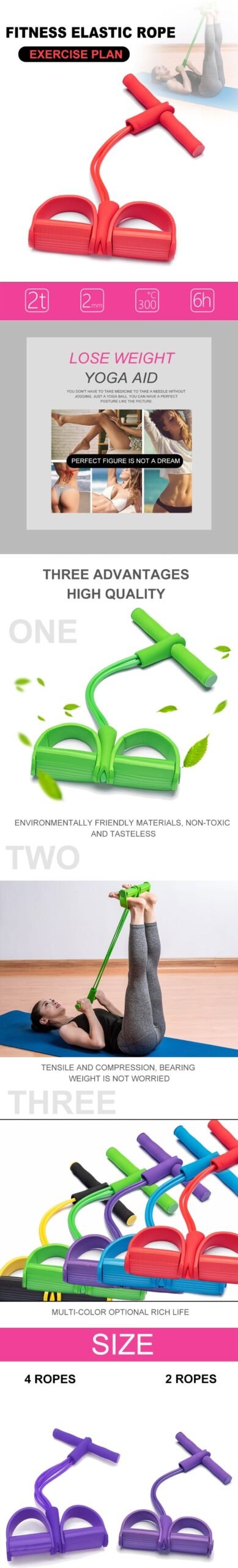 Tube Strong Exercise Fitness Resistance Bands image 6