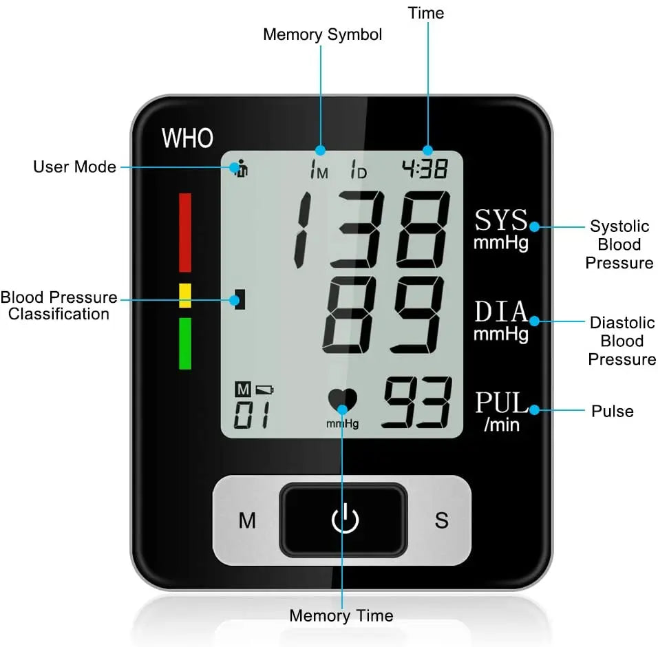 Digital Wrist Blood Pressure Monitor ‚Äì High-Accuracy Electronic Sphygmomanometer with Cuff image 7