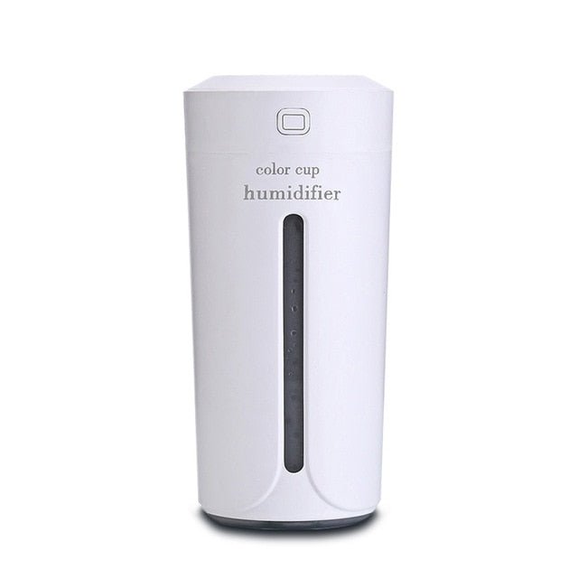 Ultrasonic Air Humidifier & Essential Oil Diffuser with Night Light - White image