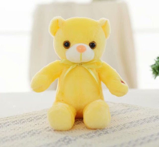 Luminous 30/50/80cm Creative Light Up LED Teddy Bear - 30cm Yellow LED image