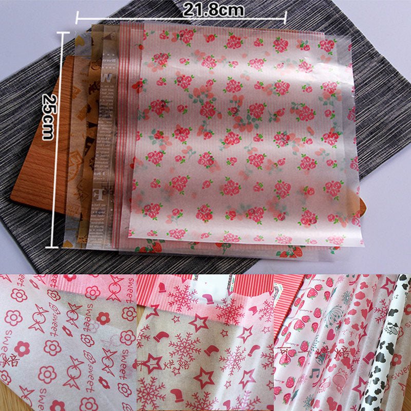 50Pcs/Lot Wax Food Grade Paper | Paper Food Wrappers image 5