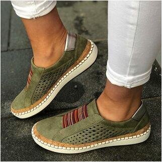 Hand-stitched Breathable Hollow-Out Women's Sneaker image 11