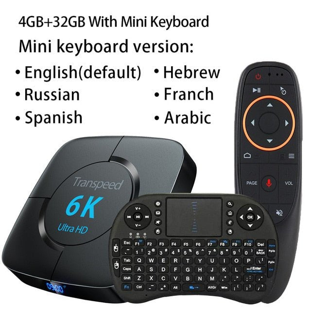 Android 4G 64G TV BOX 6K Youtube Google Assistant image