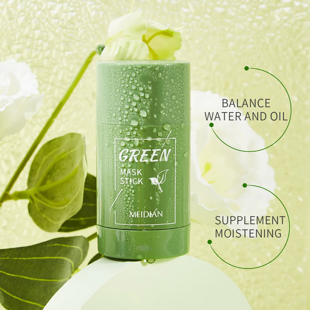 40g Cleansing Green Tea Bar Mask | Cleansing Mud Bar Mask Oil Control | Anti Acne Eggplant Skin Care Whitening Shrinkage Pore image 2