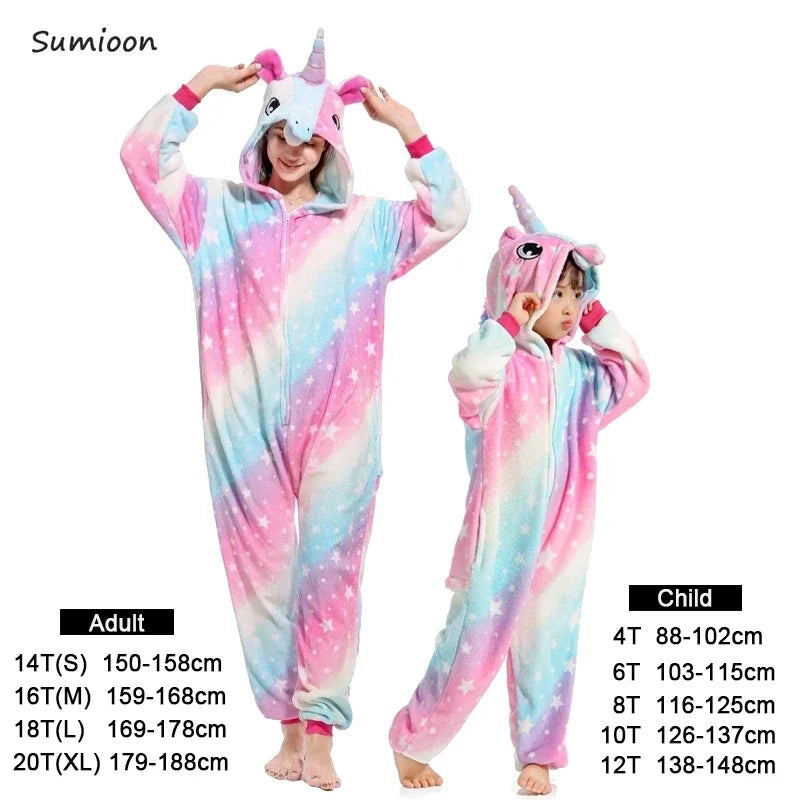 Kigurumi Unicorn & Animal Pajamas for Kids | Warm Winter Onesies & Sleepwear image 16