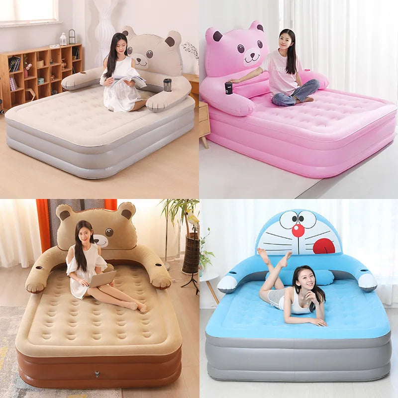 Elevated Air Mattress with Built-In Electric Pump & Pillow – Perfect for Home, Guests & Camping image 24