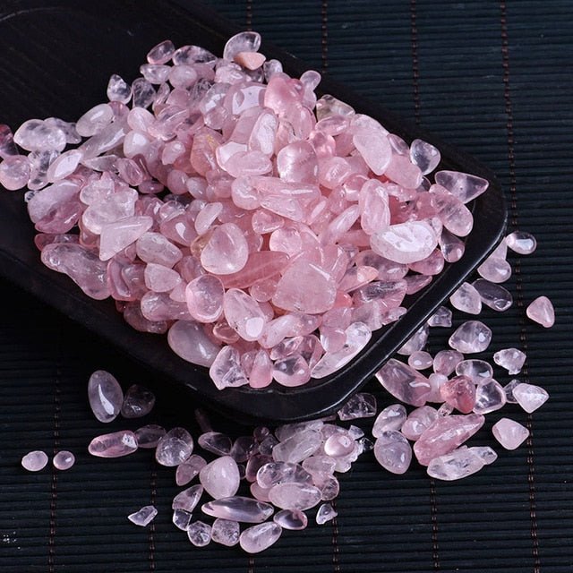 50g Natural Quartz Stones | Crystal mini rock mineral Specimen | Aquarium Stone Home decoration Craft - Rose Quartz image