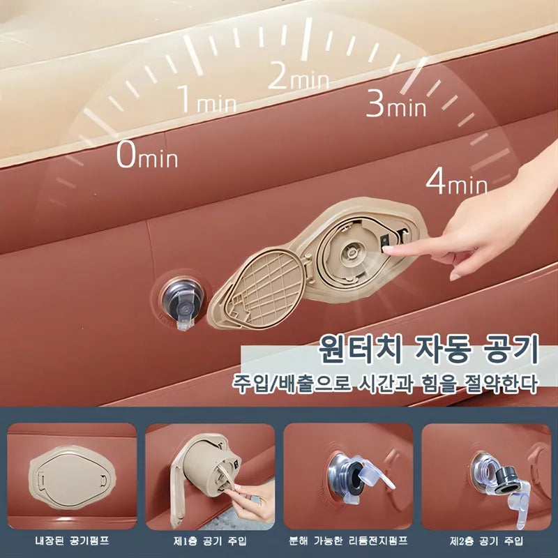 Elevated Air Mattress with Built-In Electric Pump & Pillow – Perfect for Home, Guests & Camping image 27