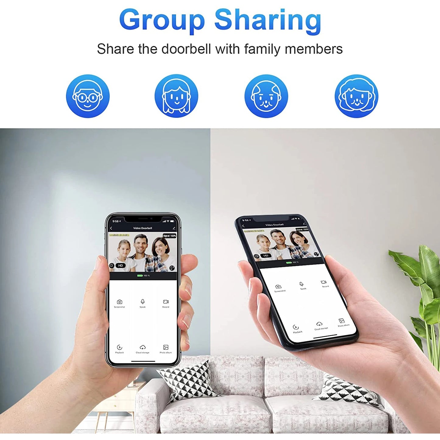 1080P Wireless Video Doorbell Camera ‚Äì WiFi Smart Doorbell with Motion Detection, Night Vision & Tuya Smart Home Integration image 5