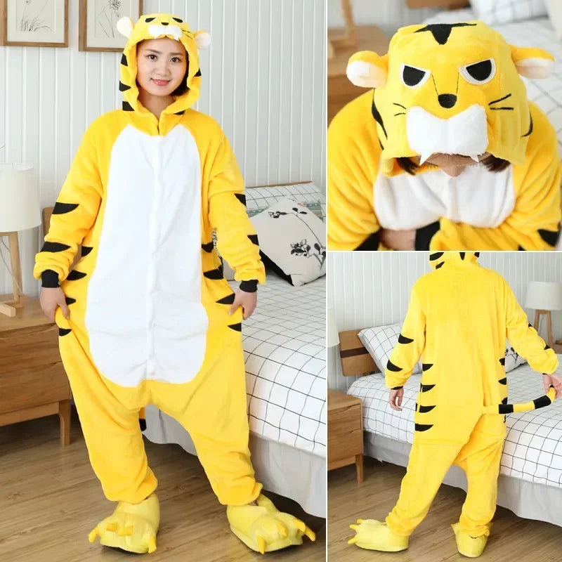 Unisex Animal Onesies for Adults | Unicorn, Lion, Panda, Cat Kigurumi Pajamas & Winter Sleepwear image 27