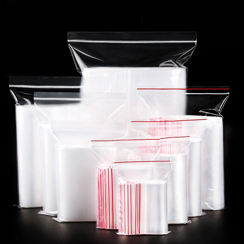 100pcs Ziplock Transparent Food Storage Package Bags image 10