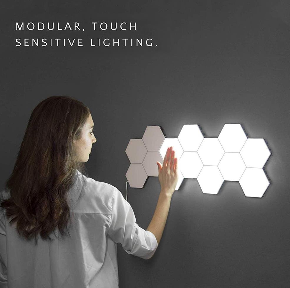 Quantum LED Hexagonal Lamps | Touch Sensitive Modular Wall Decoration Lighting System image 13