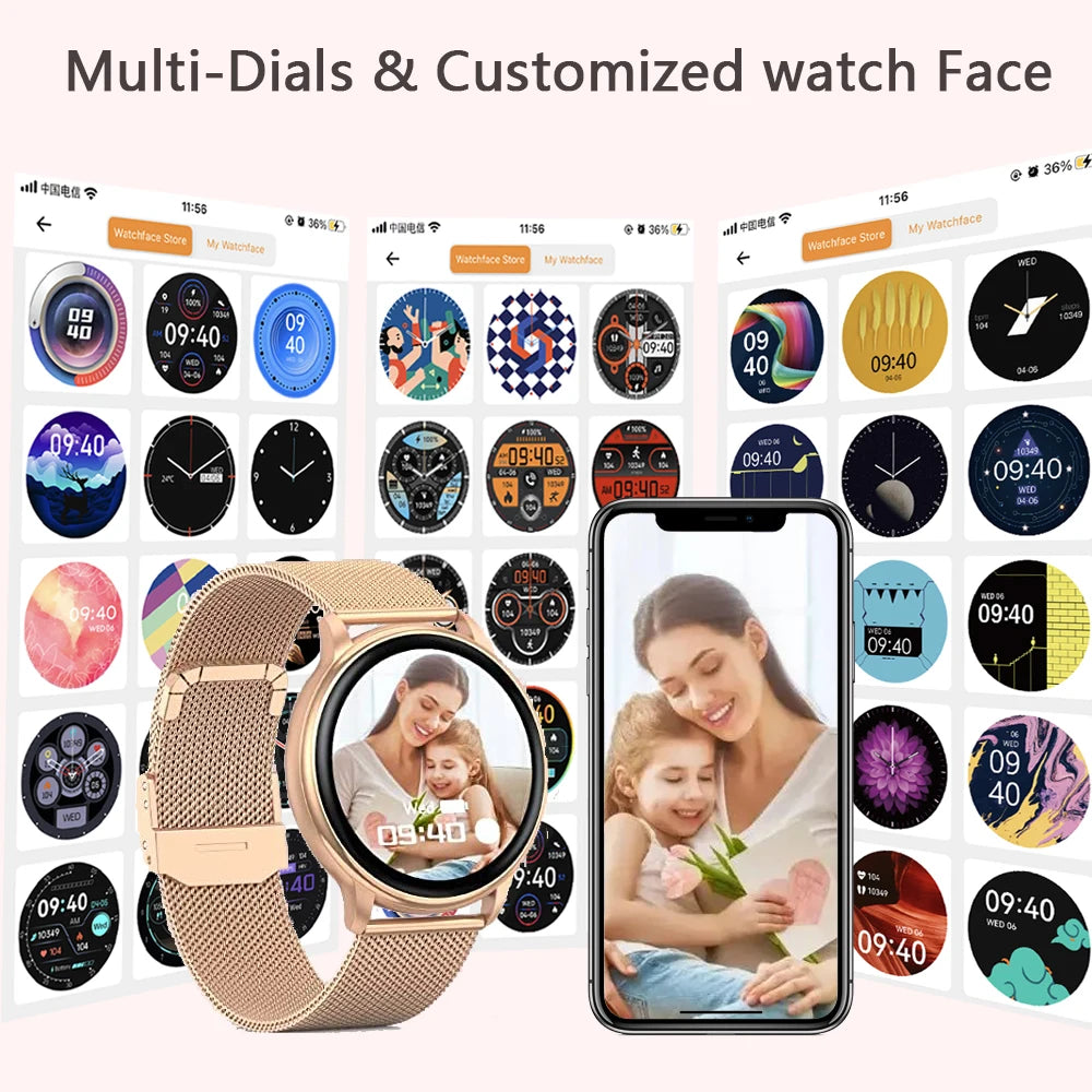 IP68 Bluetooth Call Smart Watch | Women Custom Dial Watches | Men Sport Fitness Tracker Heart Rate Smartwatch For Android IOS image 10