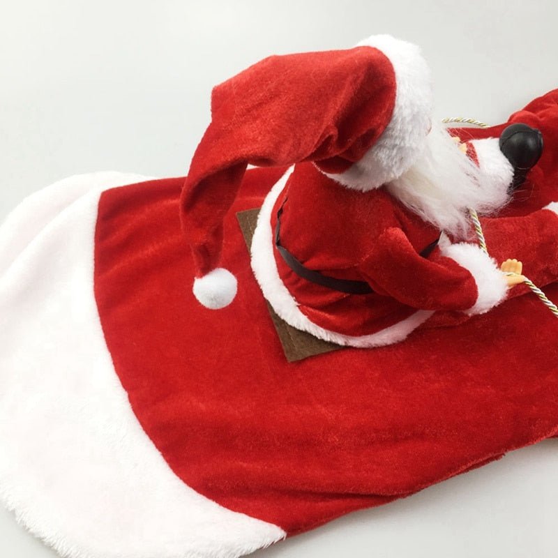 Christmas Dog Santa Cosplay Outfit | Carnival Pet Costumes Apparel image 4