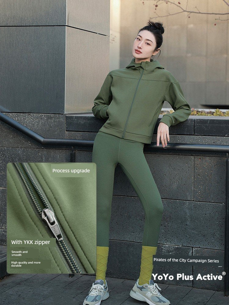 Yoyoplus Slim Fit Loose Long Sleeve Hooded Jacket image 2