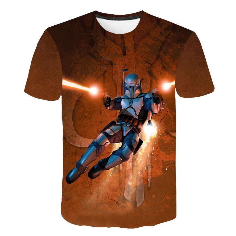 New Novelty 3D Printed Kids Compression Tee-shirt image 36