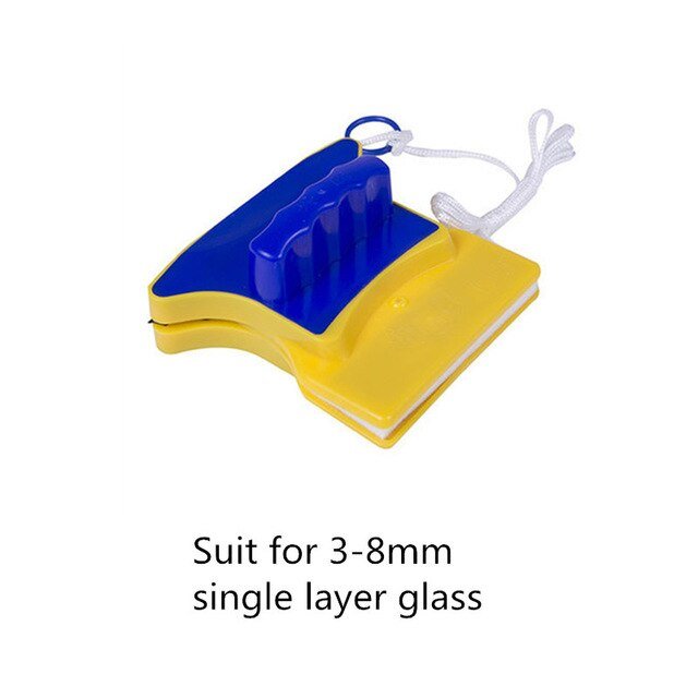 Handheld Portable Double Sided Magnetic Window and Glass Cleaning Brush - 3-8mm 2 image