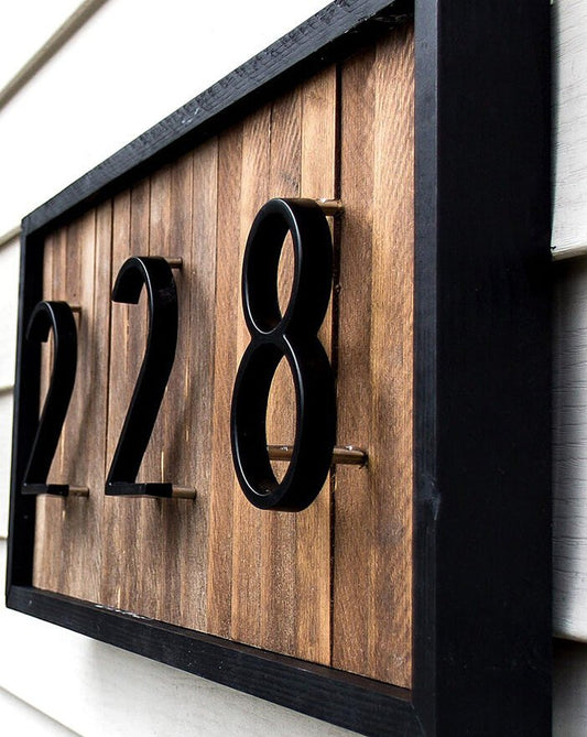 125mm Big Modern Floating House Number and Letters image 0