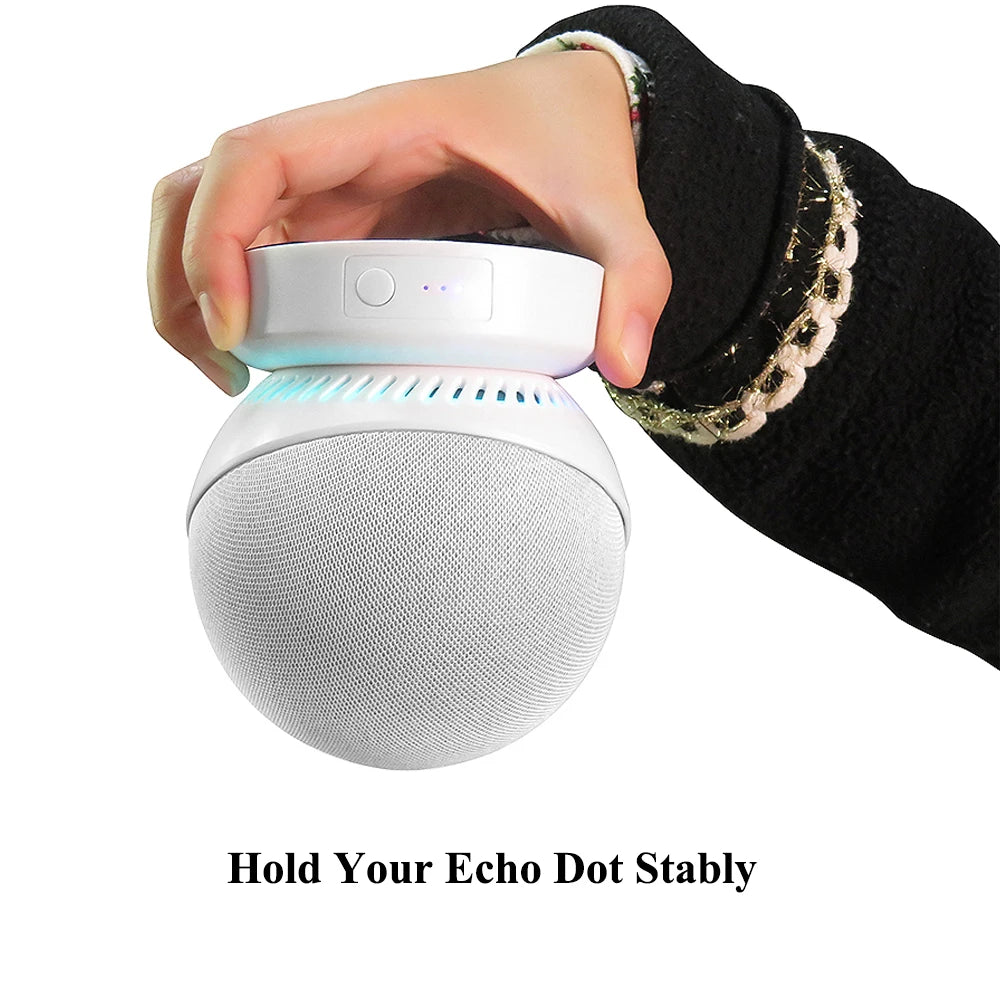 Echo Dot 5 Battery Base for 4th Gen | Portable Power in Blue, White, Black image 3