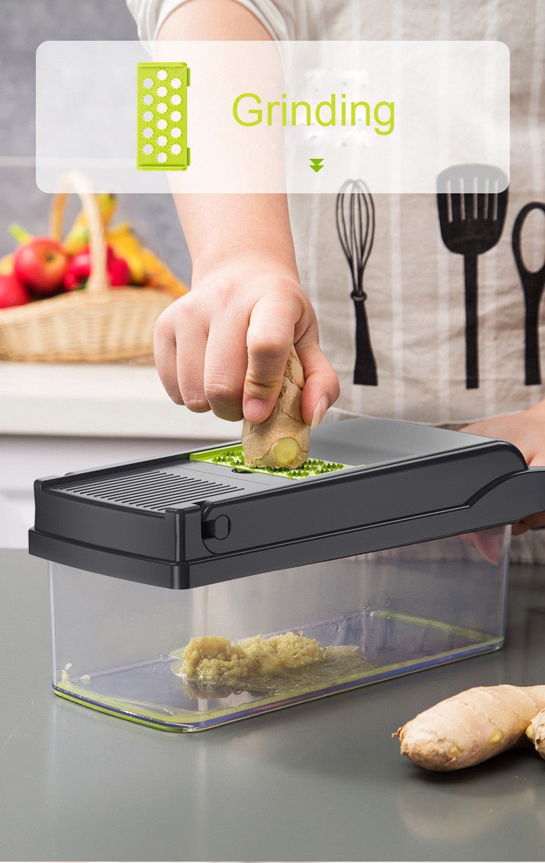 Mandoline Multifunctional Vegetable Fruit Slicer and Grater Kitchen Tool with Drain Basket image 10
