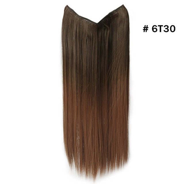 SARLA Halo Invisible Wire Synthetic Hair Extension-No Clip image