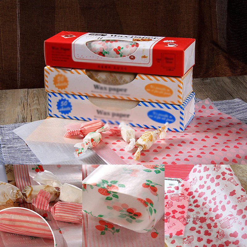 50Pcs/Lot Wax Food Grade Paper | Paper Food Wrappers image 55