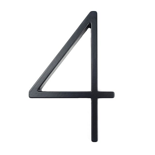 125mm Big Modern Floating House Number and Letters image 2