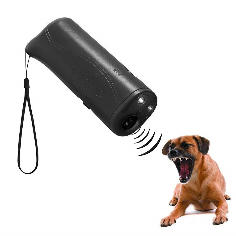 3-in-1 Ultrasonic Dog Repeller & Trainer - Anti-Bark Device with Flashlight for Outdoor Training image 7