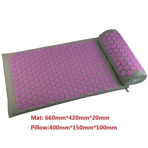 Acupressure Massage Yoga Mat with Pillow – Relaxation, Pain Relief, and Stress Reduction Set image 8