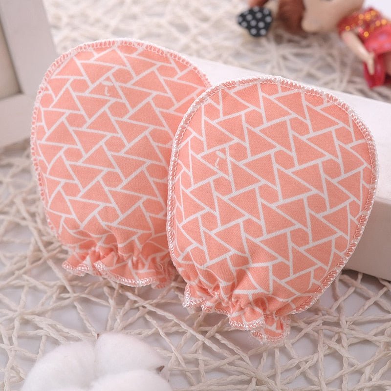 100% Cotton Baby Anti Scratching Newborn Mittens Gloves image 0