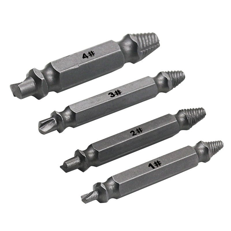 4pcs Damaged Screw Extractor Drill Bits Remover Set image 2