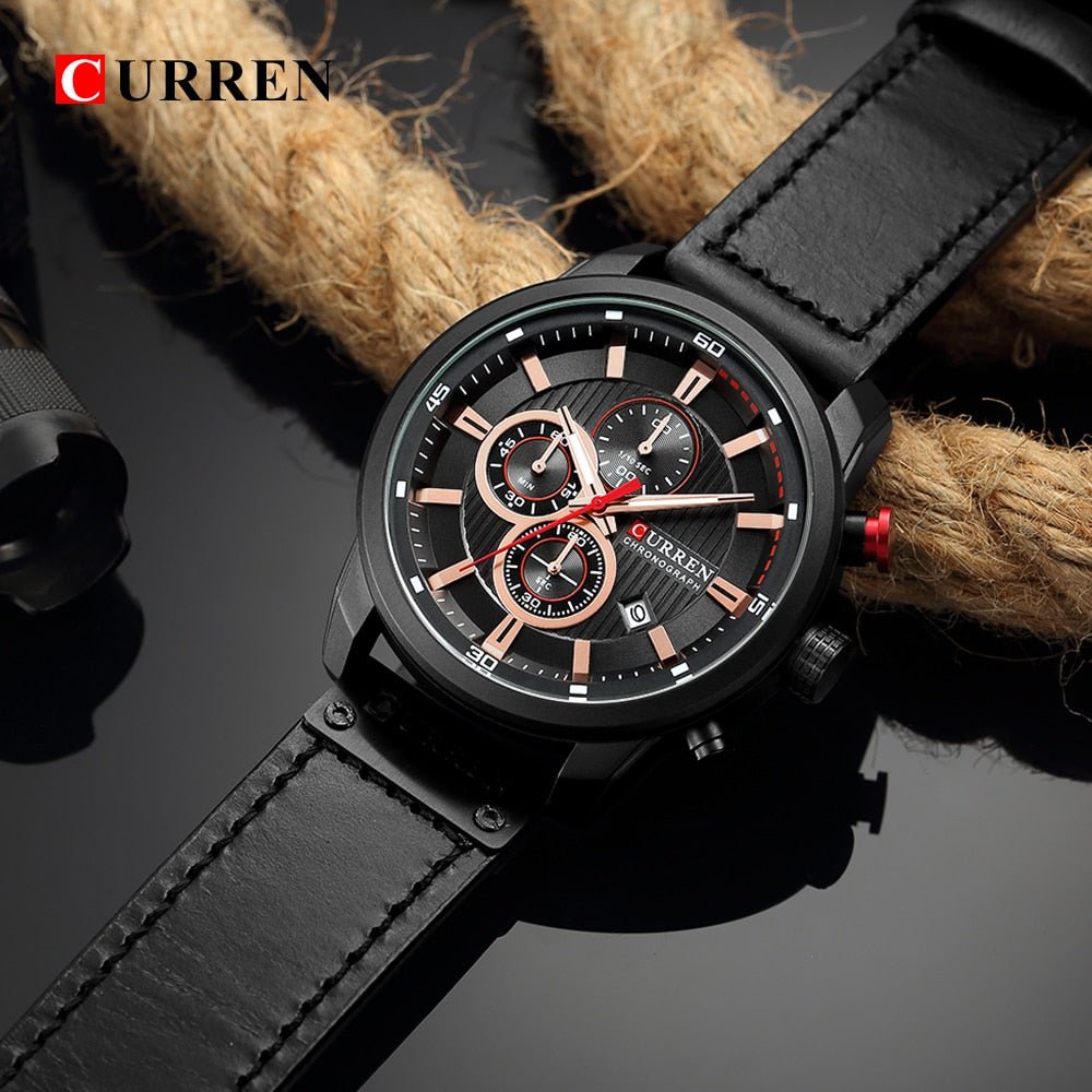 Top Brand Luxury Chronograph Quartz Watch image 24