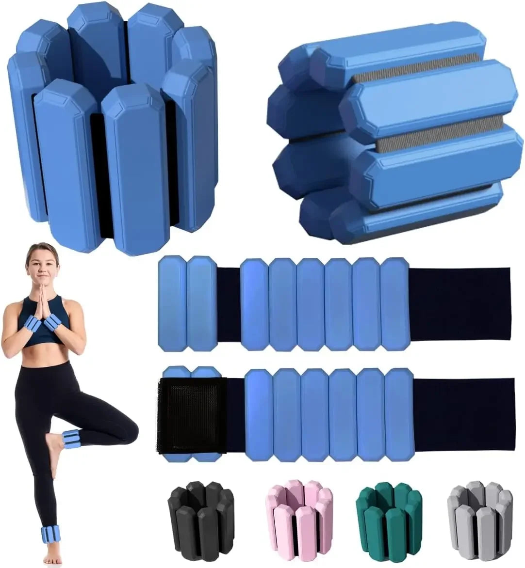 Weighted Bracelets for Yoga & Fitness – Adjustable Wrist & Ankle Weights for Enhanced Workouts - 2pc 450g image