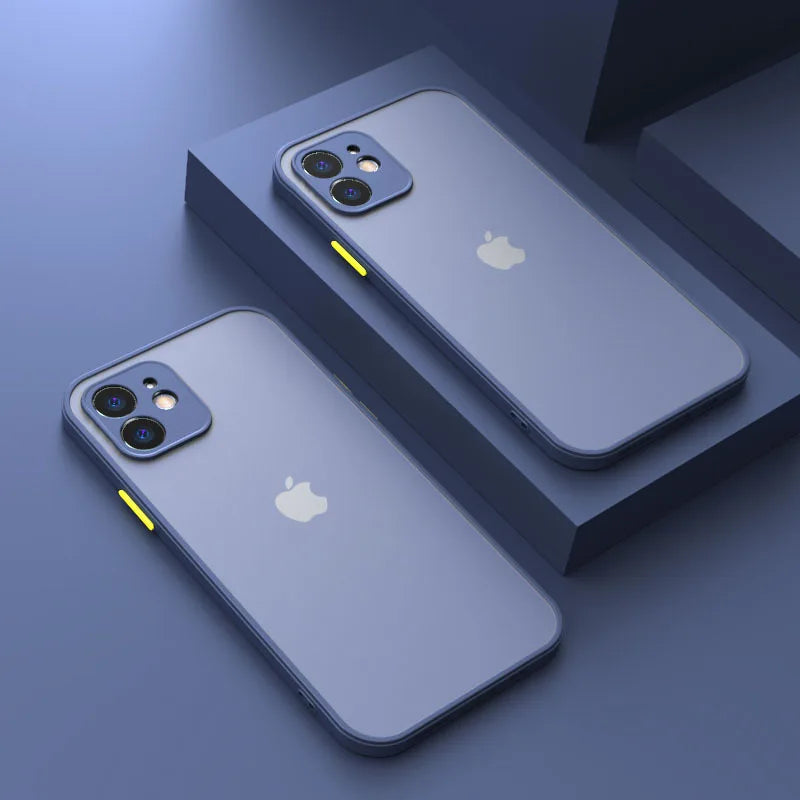 Luxury Shockproof Armor Matte Case for iPhone 14/13/12/11 Pro Max/Mini | Silicone Bumper & PC Cover image 16