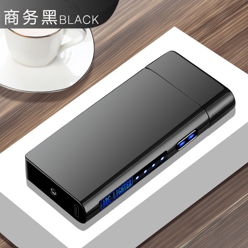 New Double Plasma Windproof Electric Arc Cigarette Lighter image 28