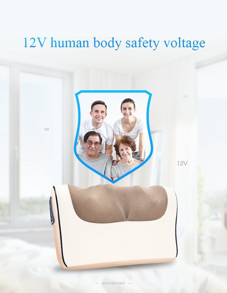 Electric Infrared Neck, Shoulder, Back and Body Heating Massage Pillow image 9
