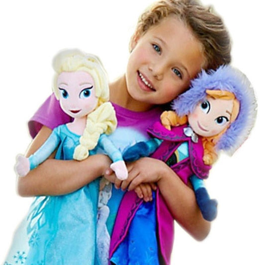 40/50CM Frozen Princess Anna Elsa Dolls Plush Kids Toys Christmas Gifts image 0