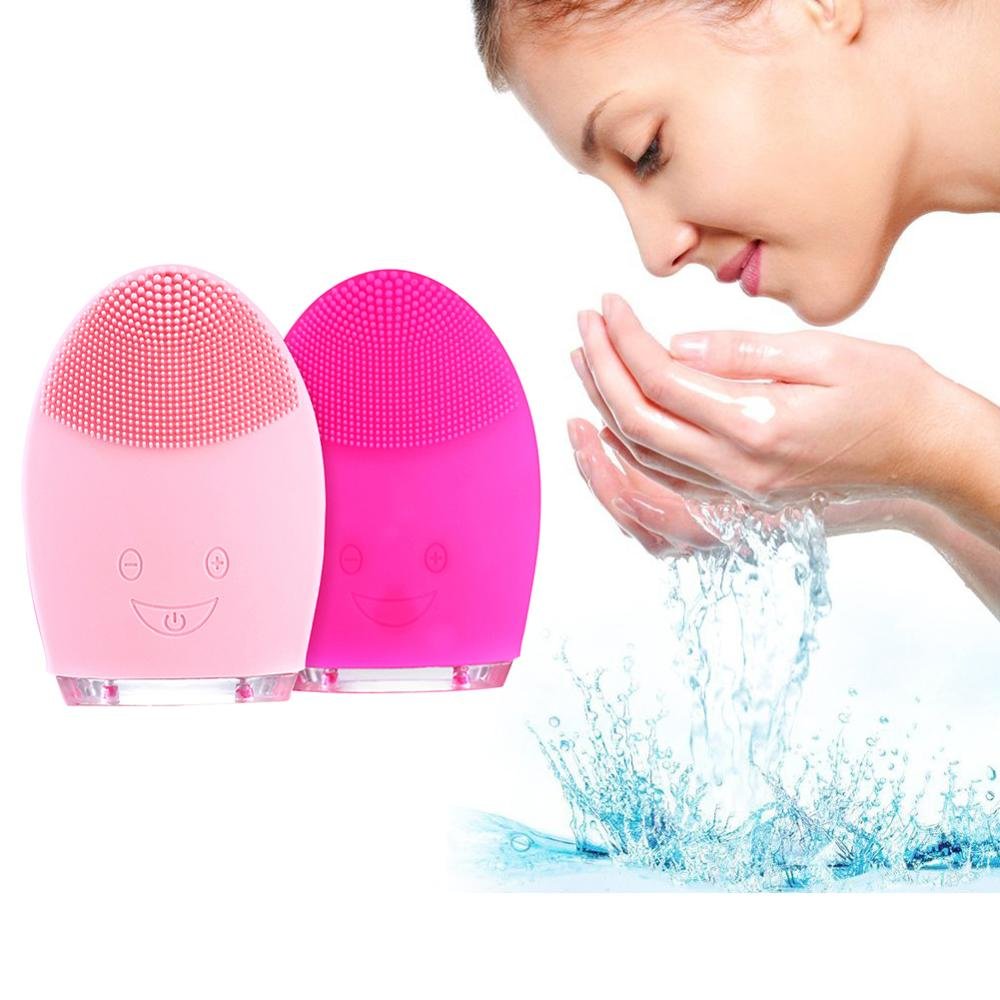 Mini Electric Facial Cleansing Massage Brush image 1