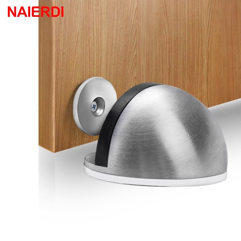 Stainless Steel Rubber Magnetic Door Stopper image 1