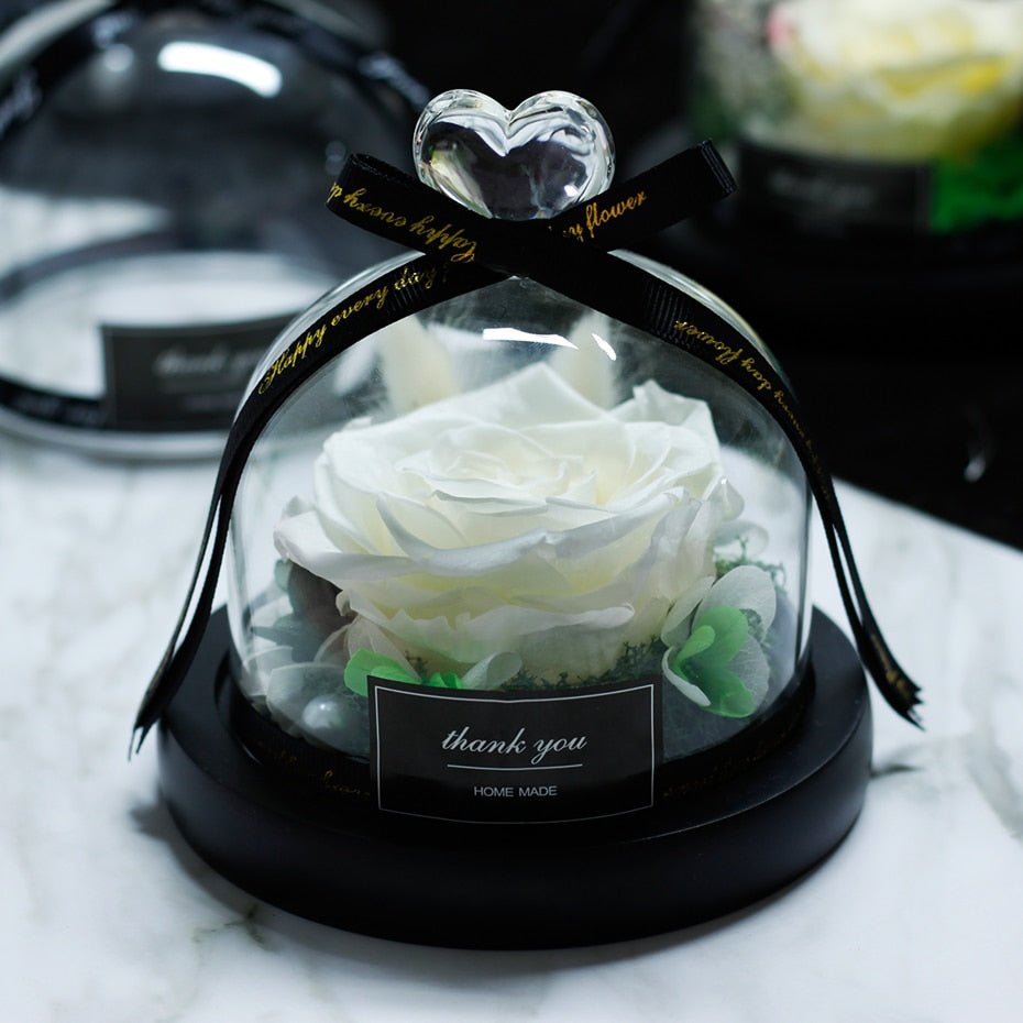 The Beauty and Beast Forever Rose Flower With Night Light in Glass Dome image 33