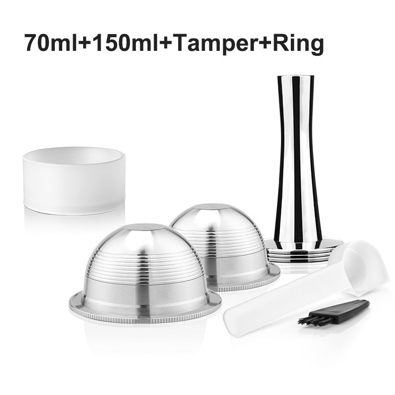 Stainless Steel Reusable Capsule For Nespresso Vertuoline Vertuo Coffee Maker Machine Espresso Filter Pod Don't Fit Vertuo Next image 0