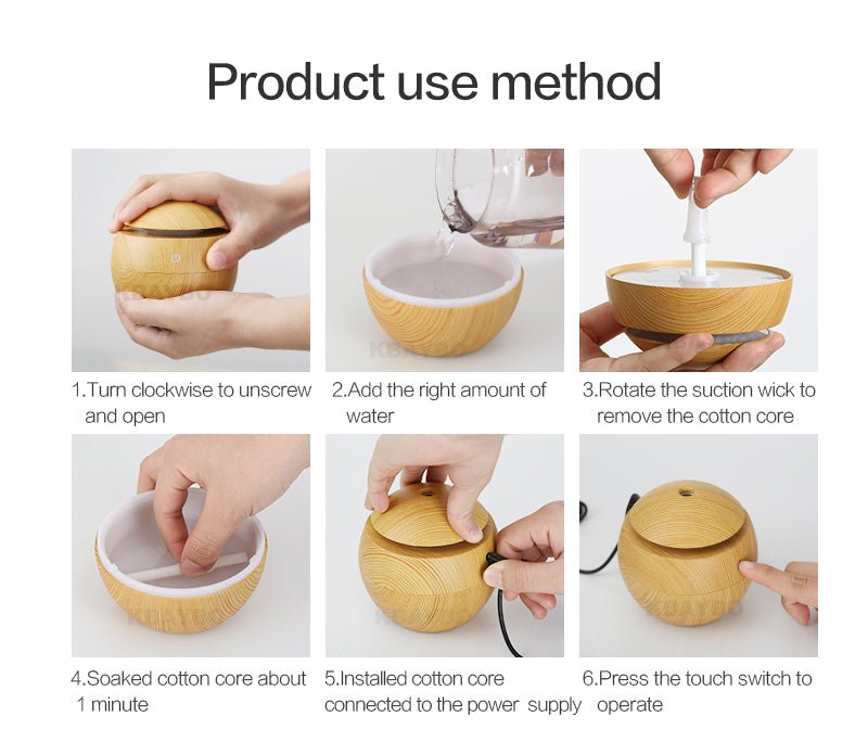 USB Aroma Essential Oil Diffuser Ultrasonic Cool Mist Humidifier Air Purifier image 8