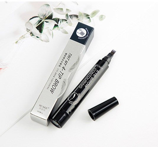 5 Colors Waterproof Eyebrow Tattoo Pencil Cosmetic | Long Lasting Natural Dark Brown Liquid Eye Brow Pencil image 32